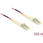 Tinklo kabelis Delock LC Duplex Multimode OM4 100 m juodas