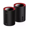 Cudy M3000 2 vnt. paketas Dviejų dažnių (2,4 GHz / 5 GHz) Wi-Fi 6 (802.11ax) Juoda, Raudona 1 Vidinė antena