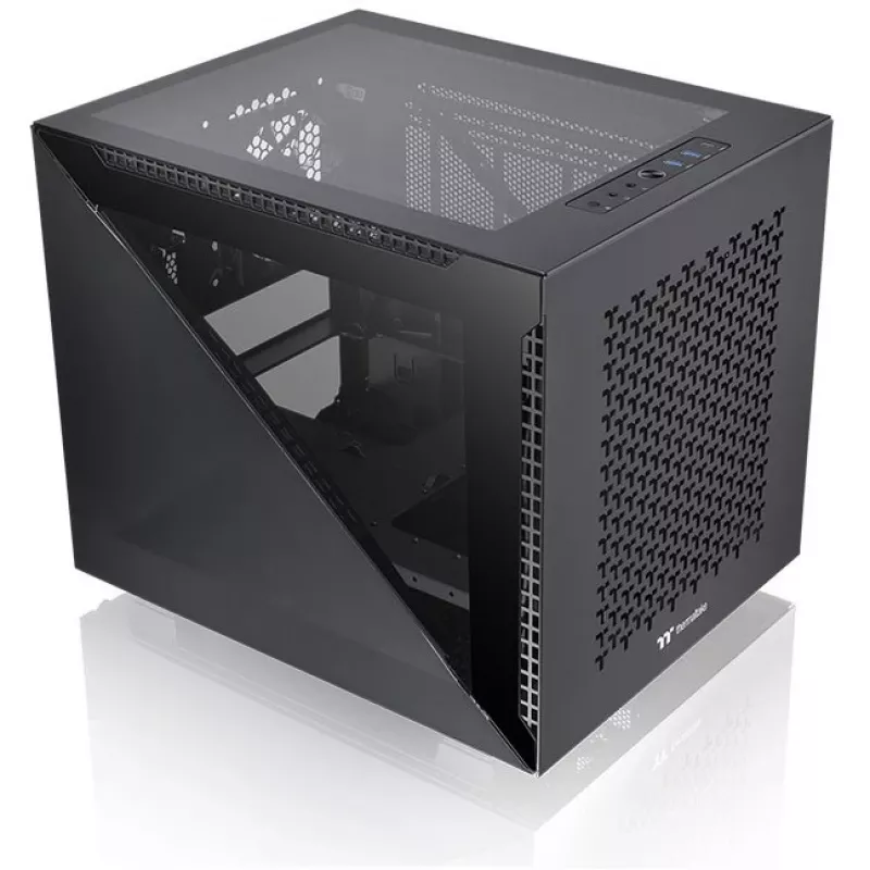 PC korpusas Thermaltake Divider 200 TG Air Micro Tower juodas
