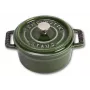 Staub 40509-804 mini troškinimo puodas 10 cm bazilikų žalios spalvos, ketaus