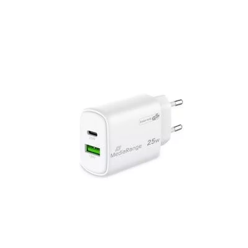 Maitinimo adapteris USB/USB-C 25W/FAST MRMA112-2 Mediarange