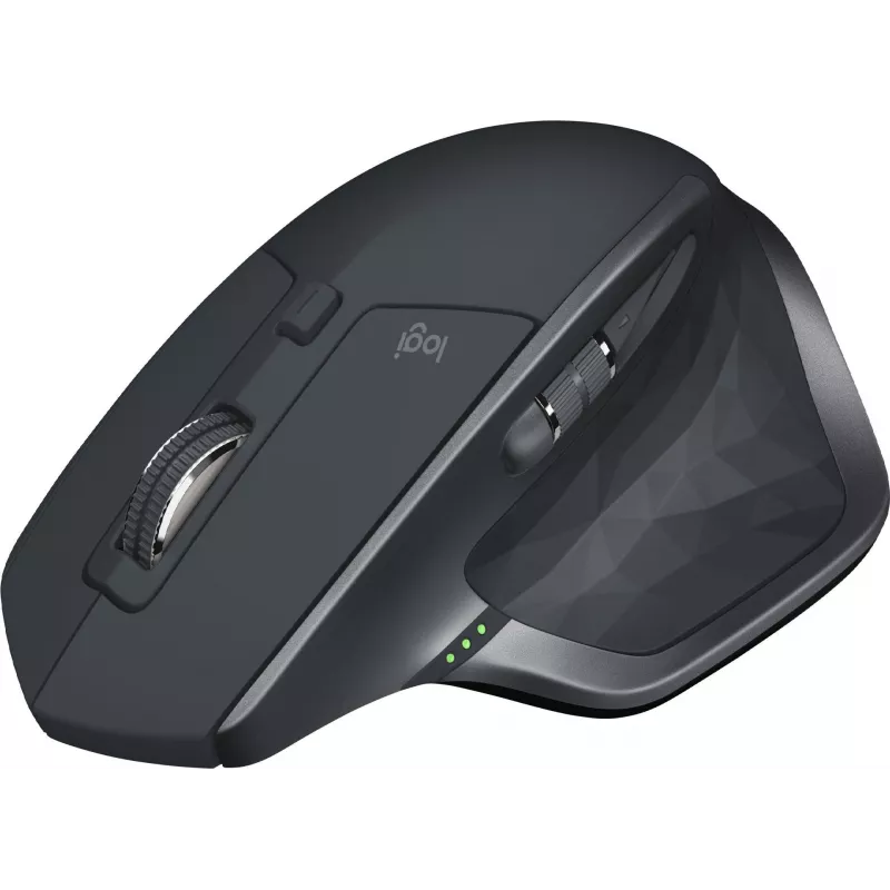 Belaidė pelė Logitech MX Master 2S Bluetooth Edition Juoda — ergonominė, Bluetooth ir USB imtuvo ryšys, įkraunama baterija