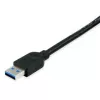 Equip 133347 USB kabelis USB 3.2 Gen 1 (3.1 Gen 1) 10 m USB A Juoda
