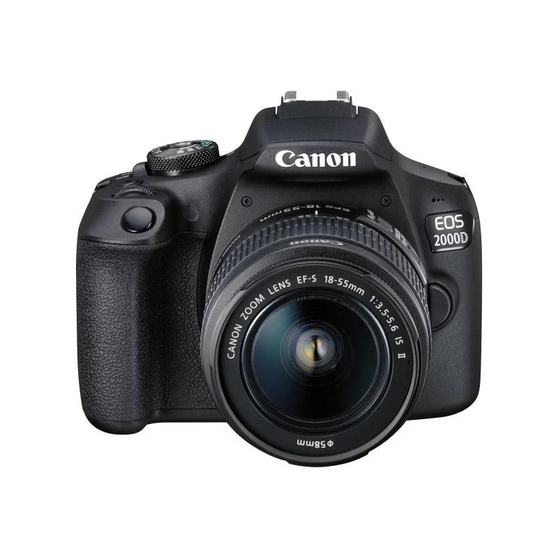 Canon EOS 2000D BK 18-55 IS II EU26 SLR fotoaparato komplektas 24,1 MP CMOS 6000 x 4000 pikselių juoda