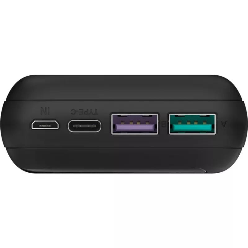 Greito įkrovimo išorinė baterija 20.000 mAh (juoda, PD, Quick Charge 3.0, Super Charge)
