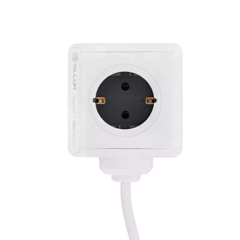 Maitinimo šakotuvas Tellur Power Cube Extended 4 lizdai 2 USB prievadai