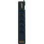 Maitinimo šakotuvas Infosec S5 USB NEO juodas 5 kintamosios srovės lizdai 230 V 1,5 m