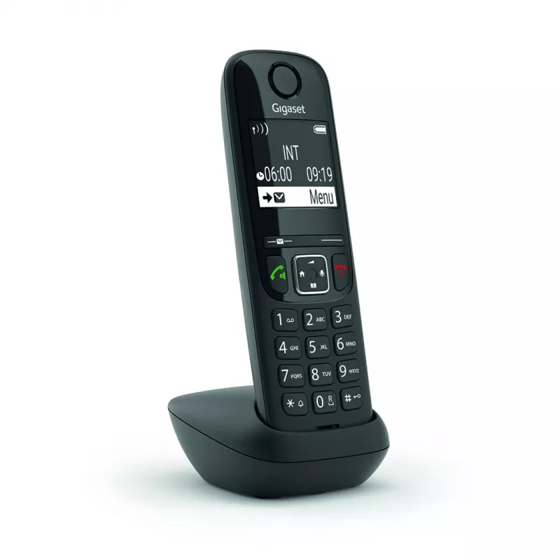 Analoginis / DECT telefonas Gigaset AS690HX belaidis ragelis Skambintojo ID juoda