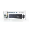 Gembird KBS-WCH-04 belaidis stalo komplektas (klaviatūra + pelė), juoda, US išdėstymas
