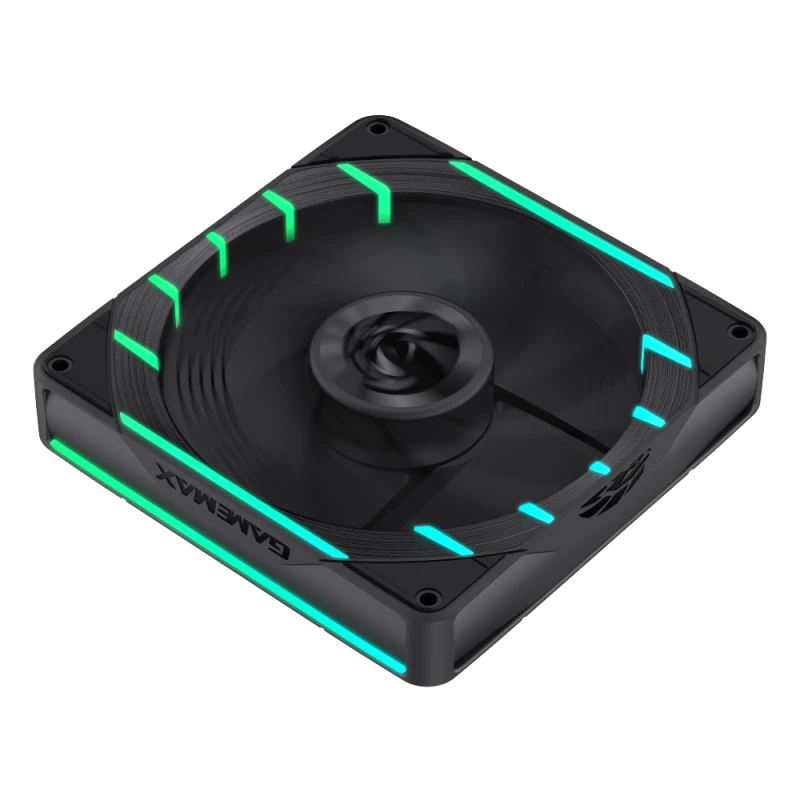 GAMEMAX TORNADO T14 ARGB-R 140 mm korpuso ventiliatorius, juodas