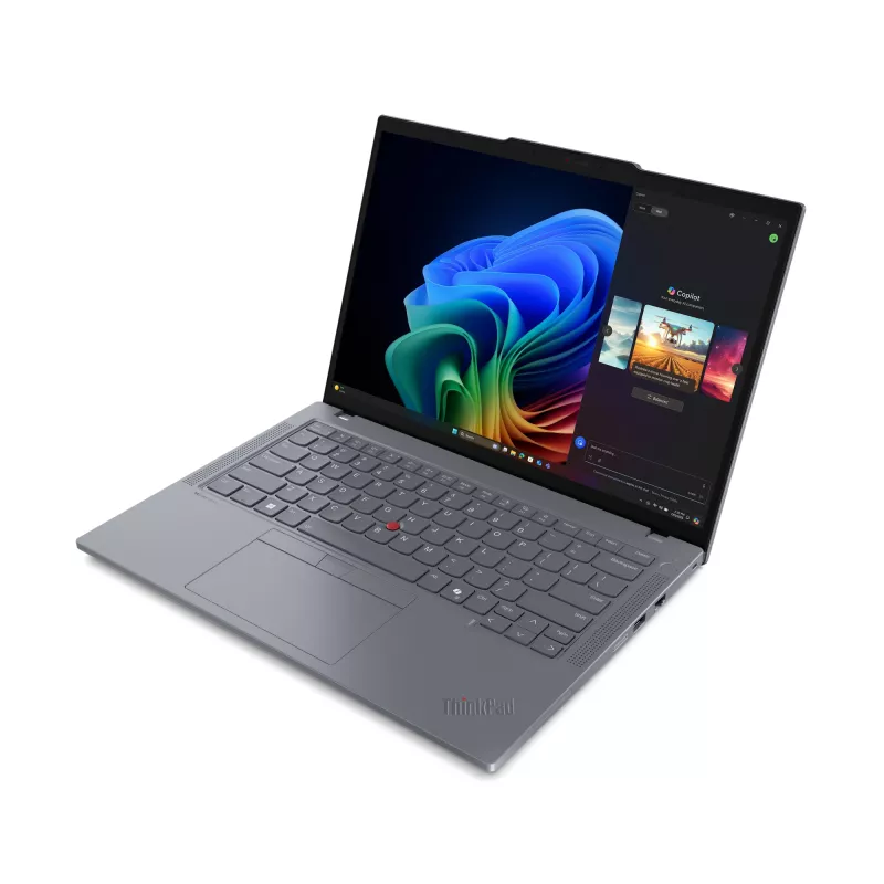 Lenovo ThinkPad T14 Gen 6 Copilot+ Ryzen™ AI 5 PRO 340 256GB SSD 16GB 14 WUXGA (1920x1200) IPS WIN11 Pro GREY Baclkit Keyboard FP Reader 1YW