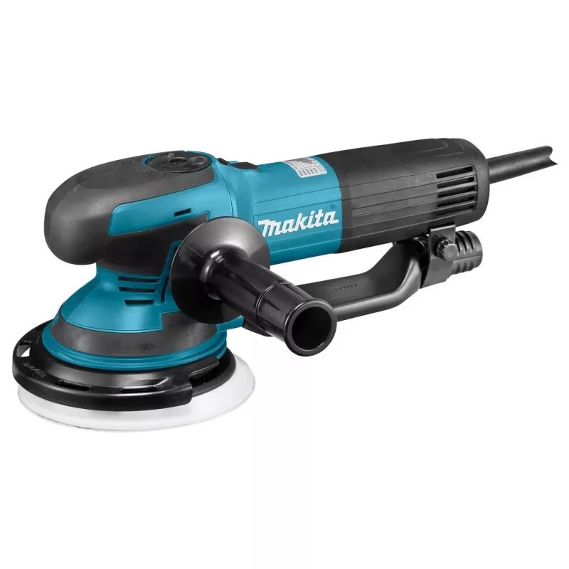 Makita BO6050J nešiojamasis šlifuoklis Orbitinis šlifuoklis 600 RPM 6800 OPM Juoda, Mėlyna
