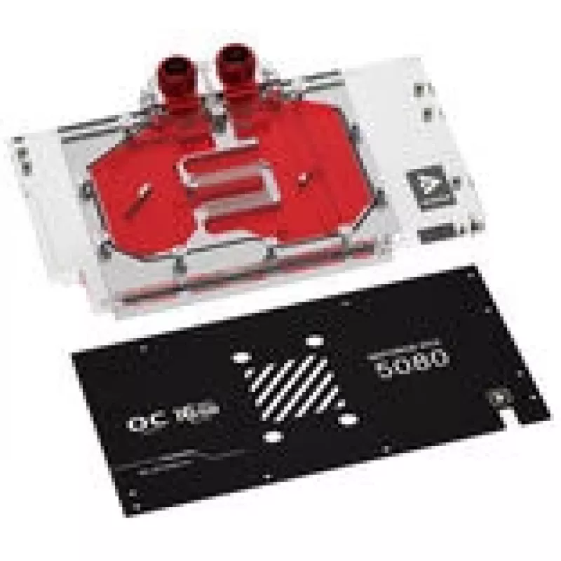 GPU vandens blokas Barrow, skirtas ASUS ROG TUF 5080 / 5070 Ti — juodas