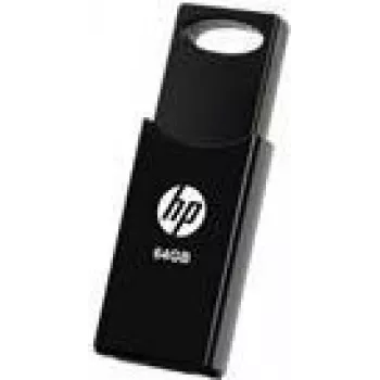 USB atmintukas 64 GB HP v212w 2.0 Flash Drive (juodas), mažmeninė pakuotė