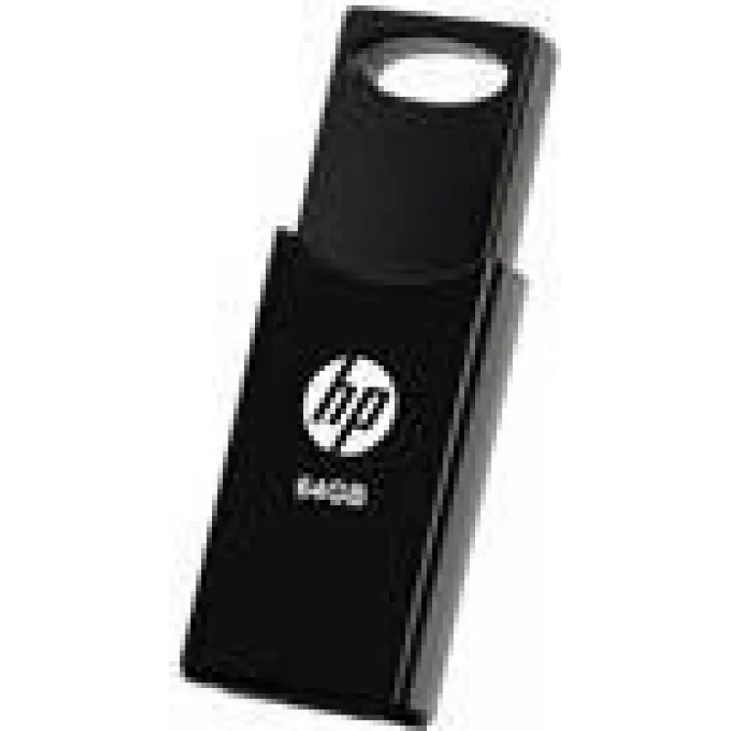 USB atmintukas 64 GB HP v212w 2.0 Flash Drive (juodas), mažmeninė pakuotė