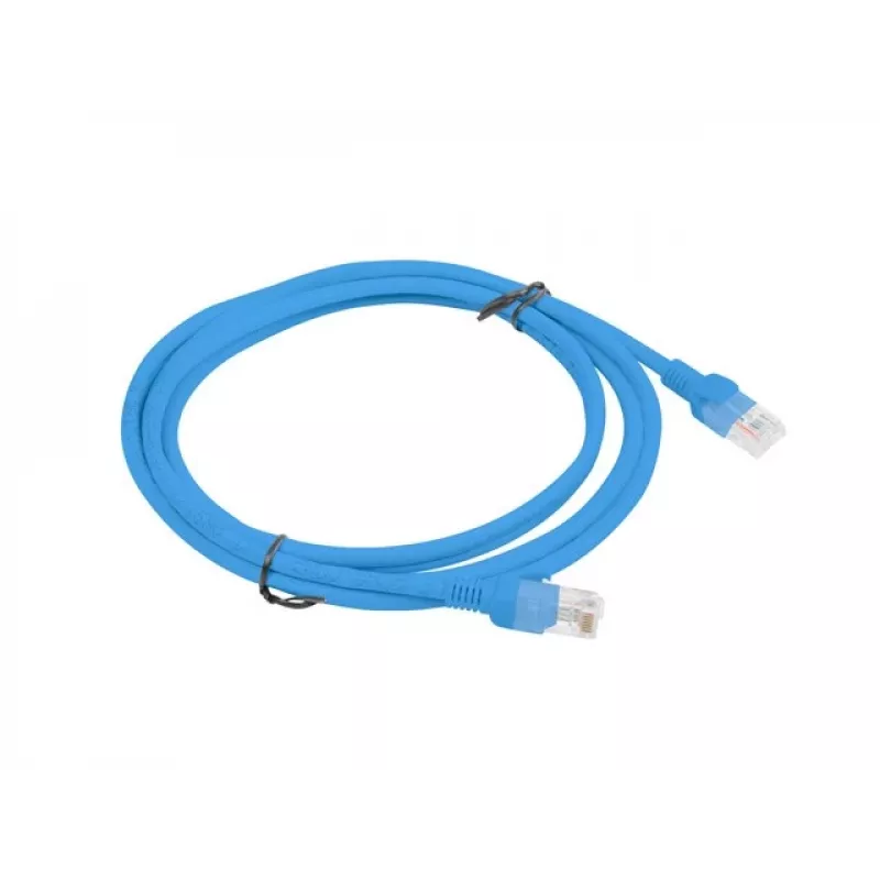 Tinklo kabelis LANBERG PCU6-10CC-0200-B Cat6 U/UTP RJ-45 – RJ-45 2 m Mėlynas, CCA laidas, 250 MHz