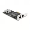 DeLOCK 81261 PCI Express x2 tinklo plokštė, 2 x RJ45 5 Gigabit LAN