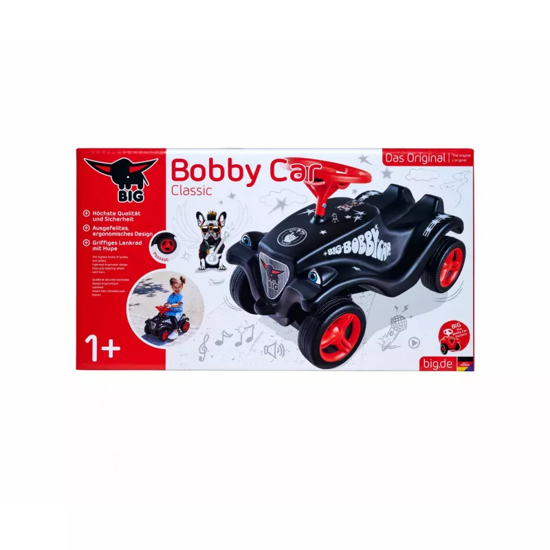 Važinėjamas žaislas Simba-Dickie BIG Bobby Car Classic Little Rocker — juoda/raudona, modelis 800056144