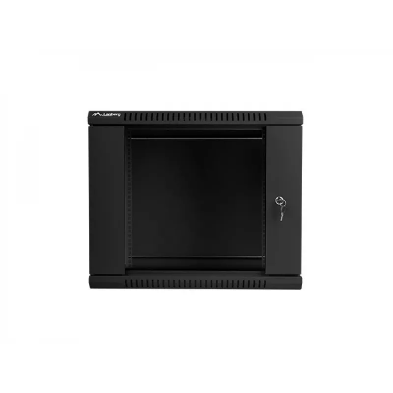 Sieninis stovas LANBERG 9U 19 colių WF01-6609-10B, 600×600×507 mm, 60 kg, IP20, juodos spalvos