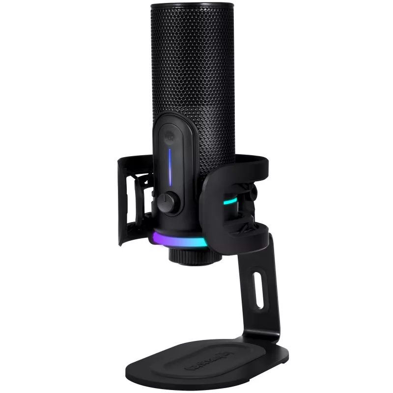 Streamplify MIC PRO USB mikrofonas su RGB apšvietimu, juodas SPMC-P3C327.11