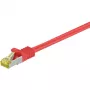 Wentronic GoobayCat.7 neapdorotas kabelis pataisymo kabelis, S/FTP (PiMF), raudonas, 1,5 m - LSZH be halogenų, varis, RJ45 kištukas (91598)