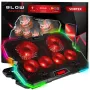 6 FAN VORTEX RGB nešiojamojo kompiuterio aušinimo padėklas