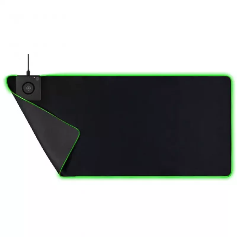 Deltaco GAM-092 - Juoda - Vienspalvis - Neoprenas - USB - Žaidimų pelės kilimėlis