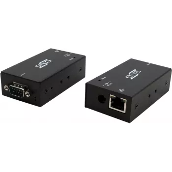 Nuosekliojo prievado serveris Exsys EX-6111-2, Ethernet į 1×RS-232 su 5 V 4 A išoriniu maitinimo šaltiniu