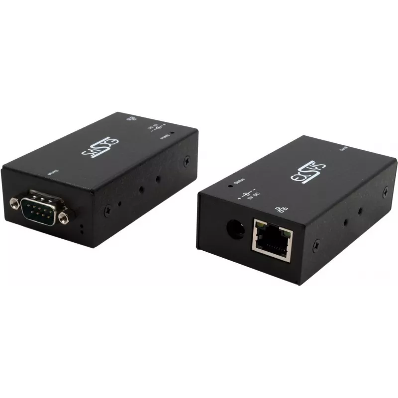 Nuosekliojo prievado serveris Exsys EX-6111-2, Ethernet į 1×RS-232 su 5 V 4 A išoriniu maitinimo šaltiniu