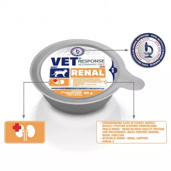 VET RESPONSE Renal - šlapias kačių ėdalas - 85g