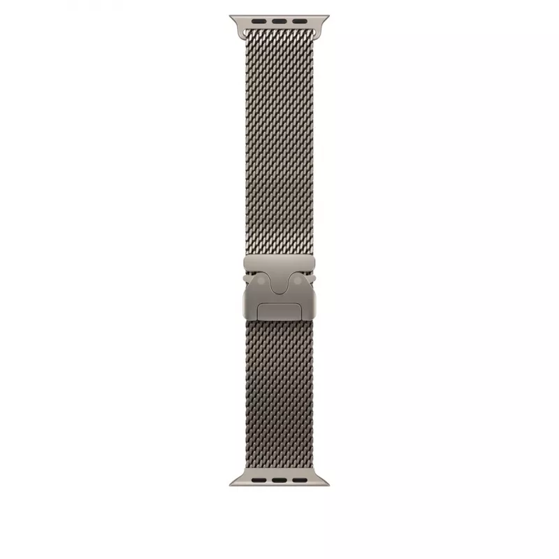 Dirželis Apple 49mm Natural Titanium Milanese Loop Medium Titanium