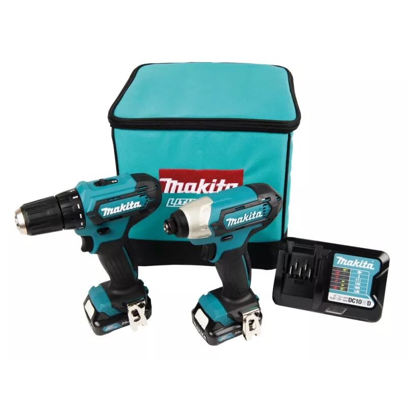 Makita CLX224A akumuliatorinis įrankių rinkinys 12V MAX; 2 x 2.0 Ah