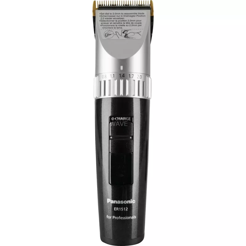 Panasonic ER1512 įkraunamas nerūdijančio plieno plaukų kirpimo mašinėlė / žoliapjovė (ER-1512)