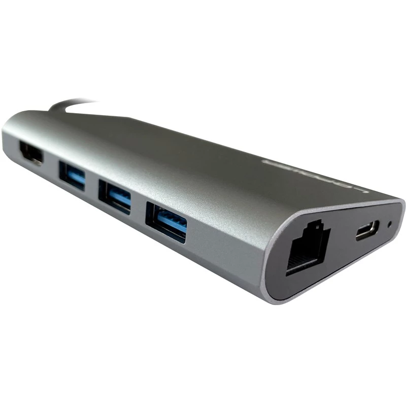 Nešiojamojo kompiuterio dokas LC-Power LC-HUB-C-MULTI-5 USB 3.2 Gen 1 Type-C laidas