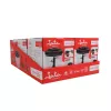 Rankinis maisto smulkintuvas Jata HMAQ4506 0,9 l talpos nerūdijančio plieno peiliai 140 mm aukštis 12,5 cm skersmuo Juoda Raudona Skaidri