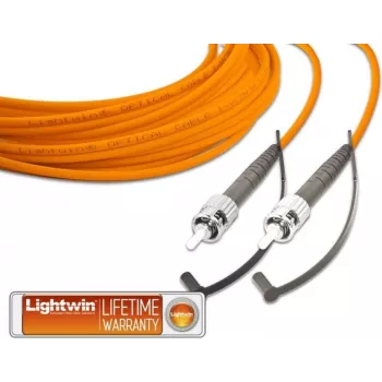 LIGHTWIN LSP-50 ST-ST1 - Simpleksinis LWL komutacinis kabelis, MM OM2, ST - ST, 1,0 m (LSP-50 ST-ST 1.0)