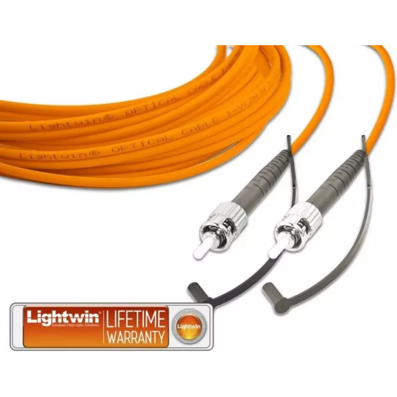 LIGHTWIN LSP-50 ST-ST1 - Simpleksinis LWL komutacinis kabelis, MM OM2, ST - ST, 1,0 m (LSP-50 ST-ST 1.0)