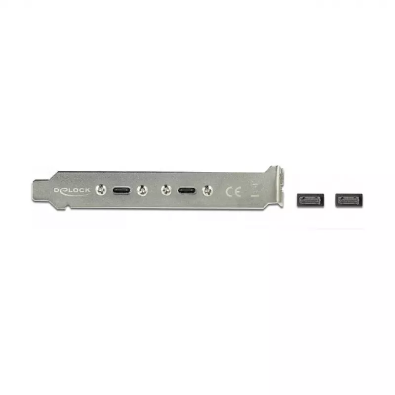 DeLOCK 89935 lizdo laikiklis su 2 USB Type-C prievadais