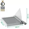 Leitz Precision Home Office popieriaus pjaustyklė A4, 10 lapų, rankinis spaustukas, nerūdijantis plienas, A4, 80 g/m², antracito