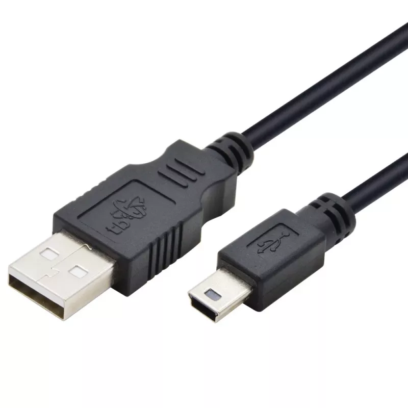 Laidas USB – Mini USB 1 m, juodas