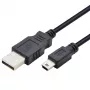 Laidas USB – Mini USB 1 m, juodas