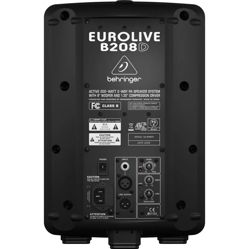 Behringer EUROLIVE B208D viešojo adresavimo (PA) 2 krypčių garsiakalbis