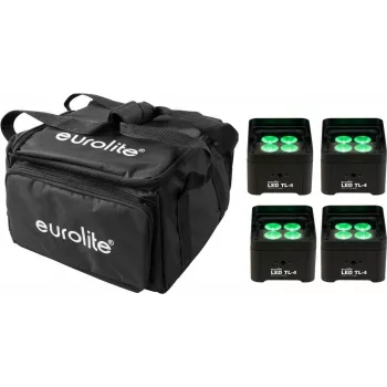 LED ferminė šviesa EUROLITE TL-4 4x su minkštu krepšiu, kompaktiškas scenos/klubo šviestuvas