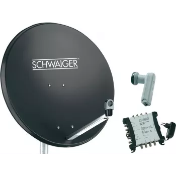 Palydovinė sistema SCHWAIGER SPI9961SET6 8-iems dalyviams, antracito spalvos