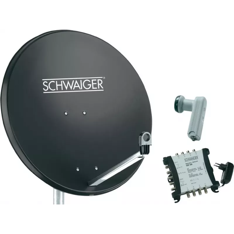 Palydovinė sistema SCHWAIGER SPI9961SET6 8-iems dalyviams, antracito spalvos