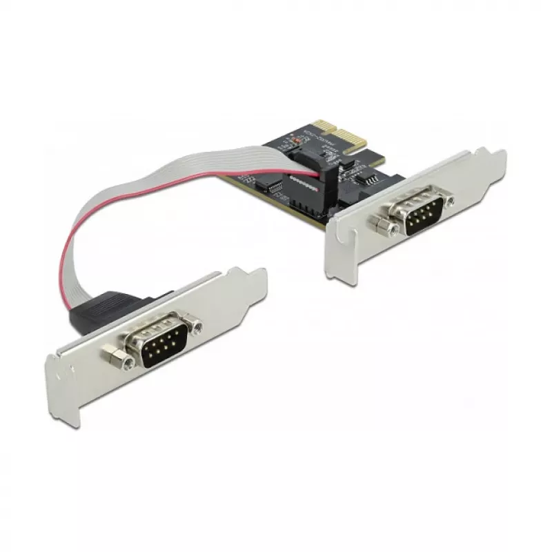 Išplėtimo kortelė DeLOCK PCI Express x1 į 2 x nuoseklioji RS-232
