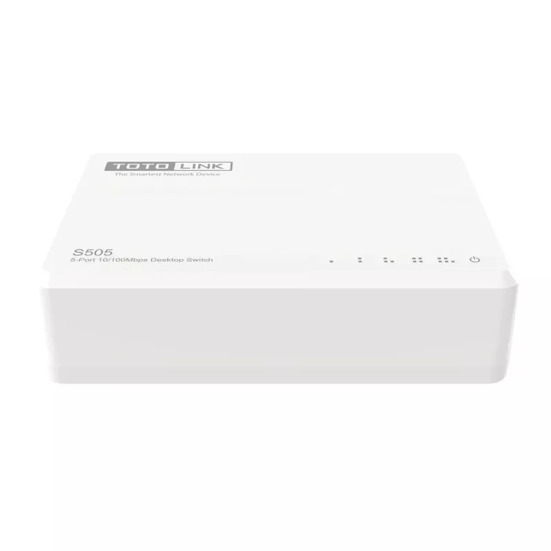 Nevaldomas komutatorius TOTOLINK S505-V5 5 prievadų Fast Ethernet 10/100, baltas