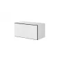 Spintelė cama meble ROCO RO3, pastatoma prie sienos, 75×37×39 cm, balta/juoda/balta