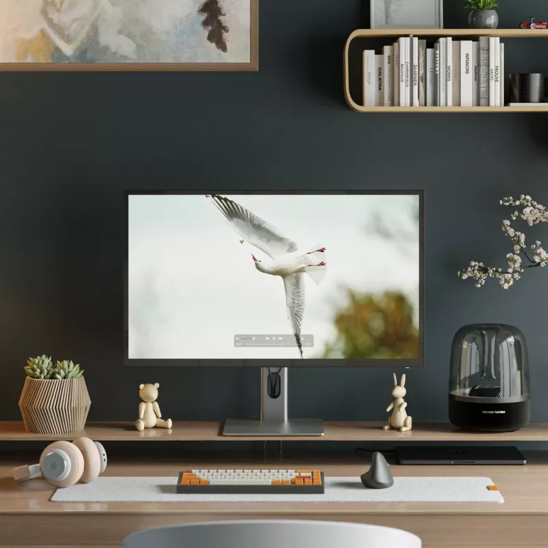 ALOGIC 32C4KPD LED monitorius 81,3 cm (32 inch) 3840 x 2160 pikselių 4K Ultra HD Aliuminis - Juodas (32C4KPD)