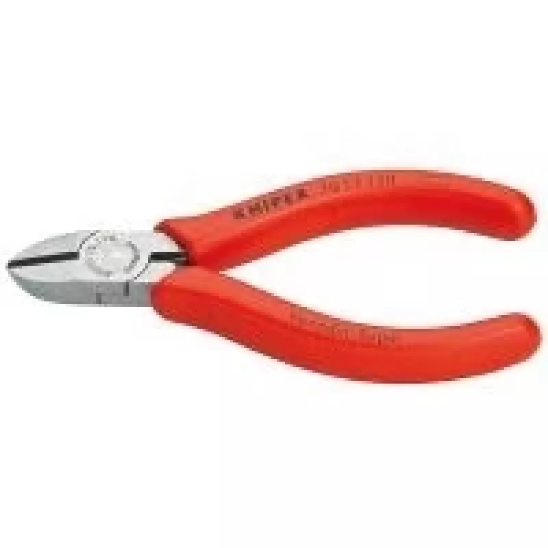 Knipex šoninės žnyplės l.110mm galvutė pol. rutulinė nosis maks.1,2mm